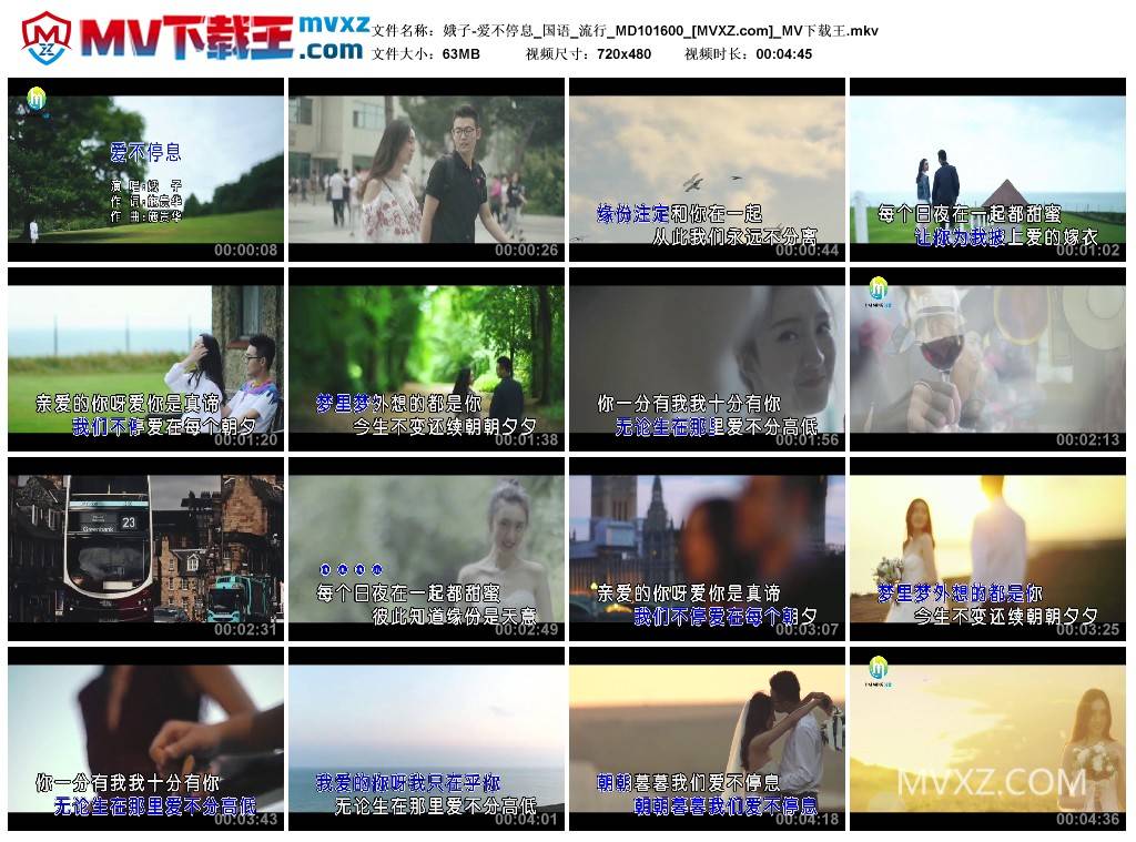 娥子-爱不停息_国语_流行_MD101600